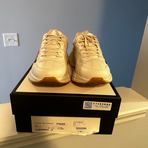 Gucci Apollo Sneakers Color: Mystic White Size: Gucci 11.5 which equates to 12.5 - Picture 2 of 8